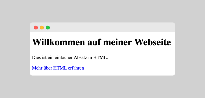 Screenshot des einfachen Beispiels Screenshot des einfachen Beispiels